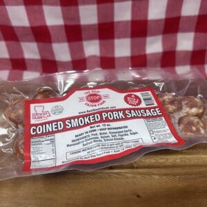 COINED Cut Smoked Pork Sausage Retail Pack Case (16 - 12 oz packs)