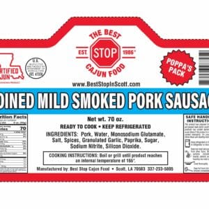 COINED Mild Smoked Pork Sausage Bulk Case (6 - 70 oz packs)