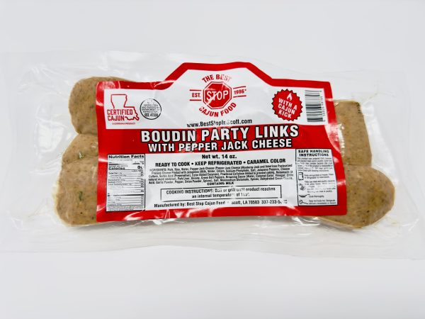 Boudin Party Links with Pepper Jack (14 - 14 oz packs)