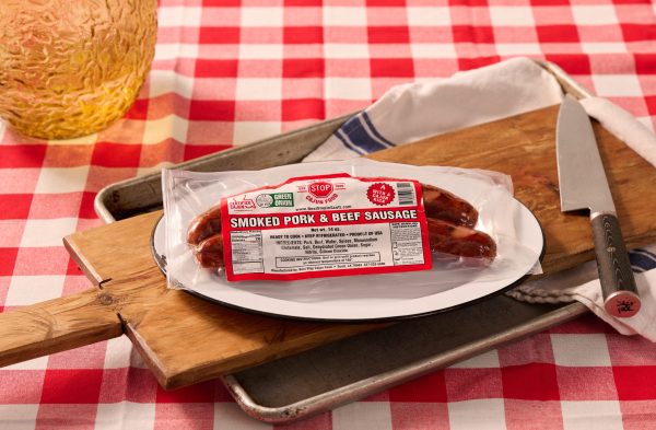 Smoked Pork & Beef Sausage Retail Pack Case (14 - 14 oz packs)